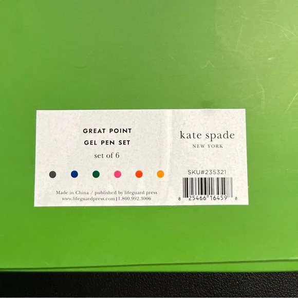 kate spade New York Multicolor Gel Pen Set and Journal (Journal NOT Kate Spade) - Picture 3 of 6